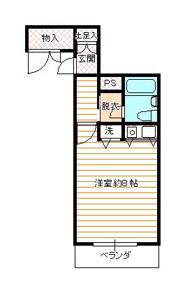 朝日プラザ一番町(ワンルーム/4階)の間取り写真