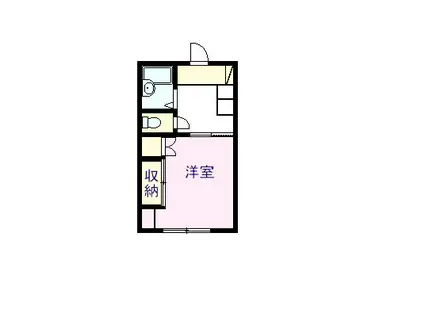 エスペロ東前沼(1K/2階)の間取り写真