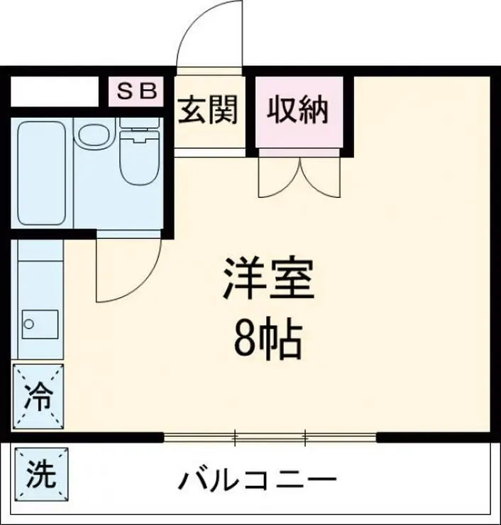 シャトレー国立 3階階 間取り