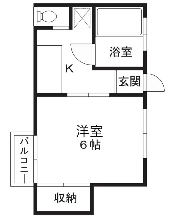 細貝ハイツ 2階階 間取り