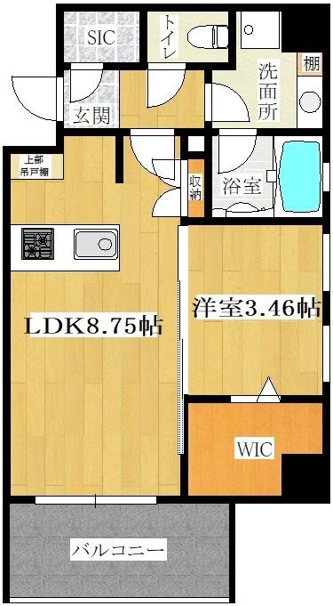 ルーブルロジェ平和(1LDK/2階)の間取り写真