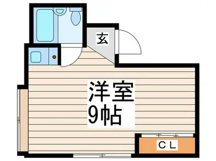 メゾンナミキ(ワンルーム/3階)の間取り写真