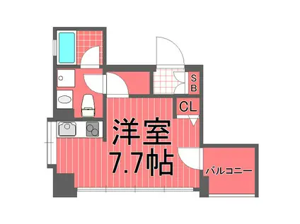 ザ・プレミアムスイートヨコハマ(ワンルーム/6階)の間取り写真