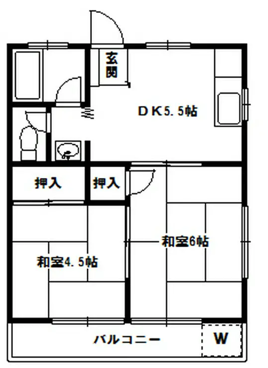 ハイム山栄 2階階 間取り