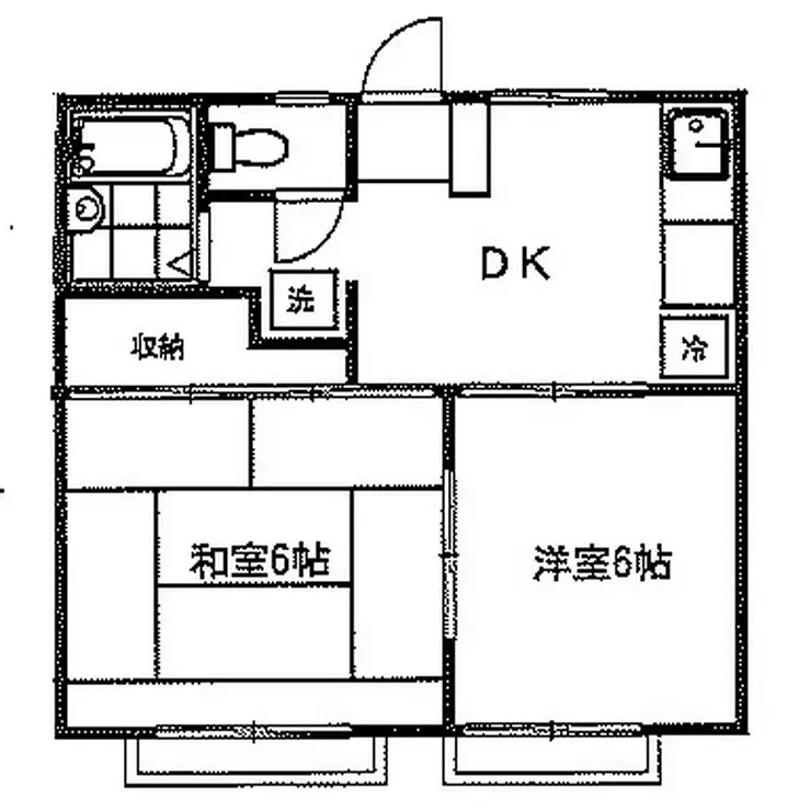 園部ハイツ 2階階 間取り