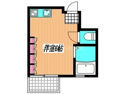 高橋マンション(ワンルーム/3階)の間取り写真