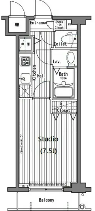 ガーラ・ヒルズ目黒東山 3階階 間取り