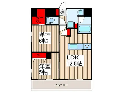 コイケレジデンス(2LDK/7階)の間取り写真