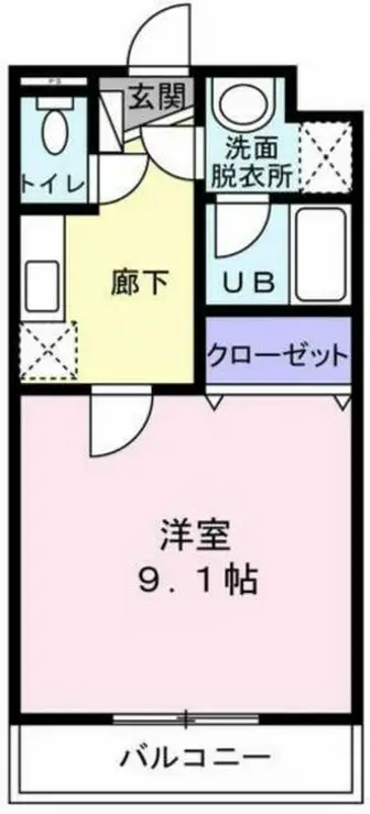 YSAマンション 2階階 間取り