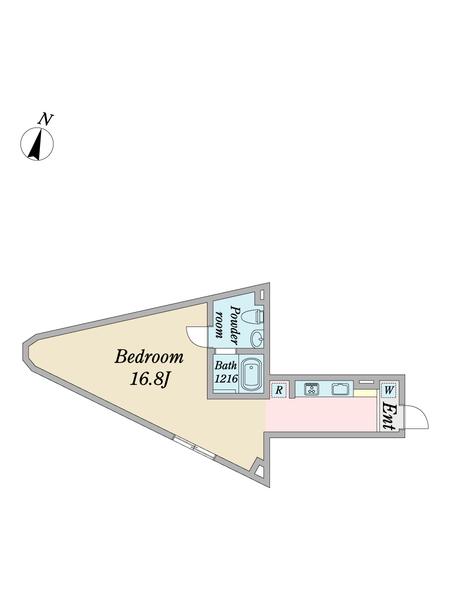COZY岡崎柱町(ワンルーム/3階)の間取り写真