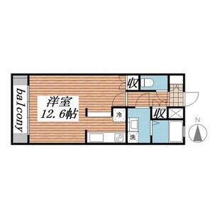 パセール青柳(1K/4階)の間取り写真