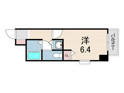 ベルズコート上沢(ワンルーム/4階)の間取り写真