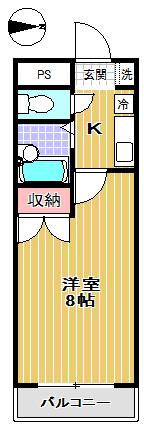 アイショウプラザ北五番丁(1K/6階)の間取り写真