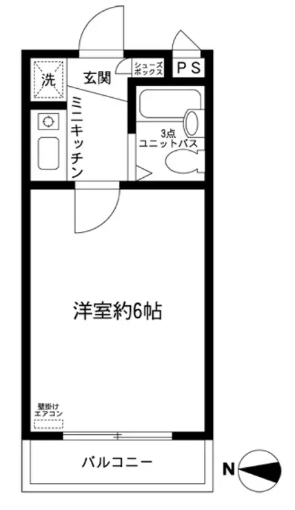 ルーブル多摩川 1階階 間取り