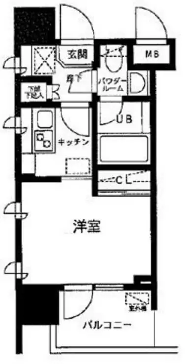 レジディア大森東 6階階 間取り
