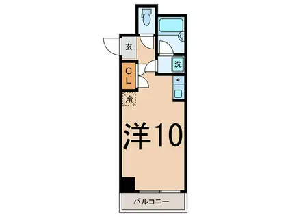 SNOW VALLEY 93(ワンルーム/3階)の間取り写真