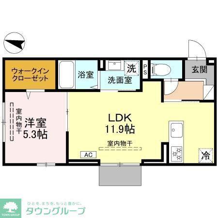 カーサ ルビア(1LDK/3階)の間取り写真