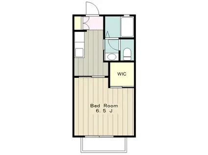 シルフィー(1K/1階)の間取り写真