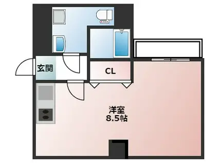 RIPPLUGROWNANBA(ワンルーム/11階)の間取り写真