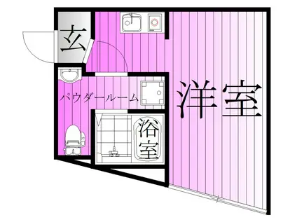 レオーネ千住新橋(1K/3階)の間取り写真