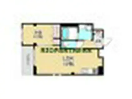 ストック羽沢(1LDK/2階)の間取り写真