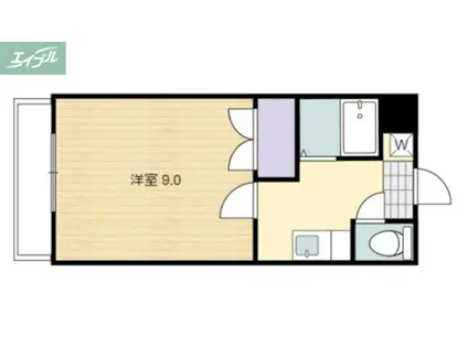 キャッスル津島(1K/3階)の間取り写真