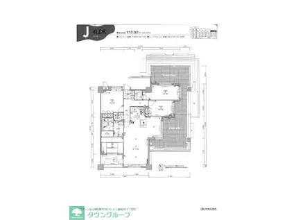 コアマンション香椎南ネクステージ(4LDK/5階)の間取り写真