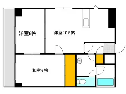 IGI M・Kビル(2LDK/4階)の間取り写真