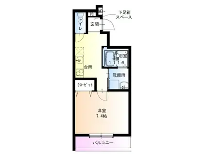 フジパレス千林III番館(1K/2階)の間取り写真