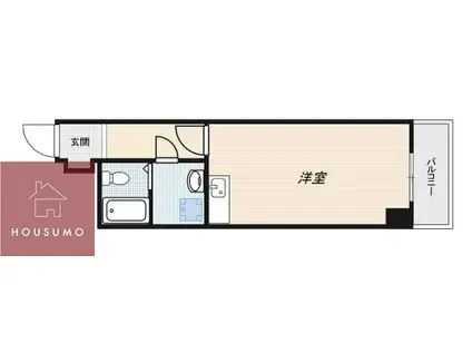 梅田東ユーリプラザ(1K/5階)の間取り写真