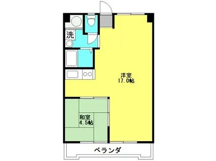 サンハイツ陽光台パート1(1LDK/7階)の間取り写真