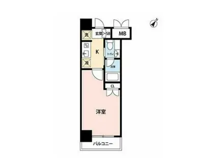 マイナビステイツキシマ(1K/11階)の間取り写真