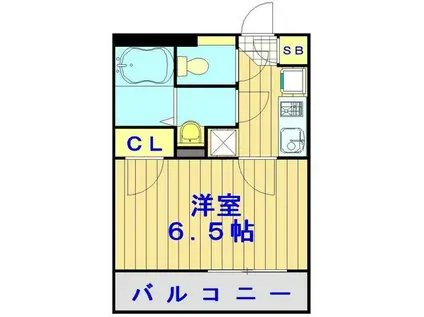 レオネクストラフテル西台(1K/2階)の間取り写真