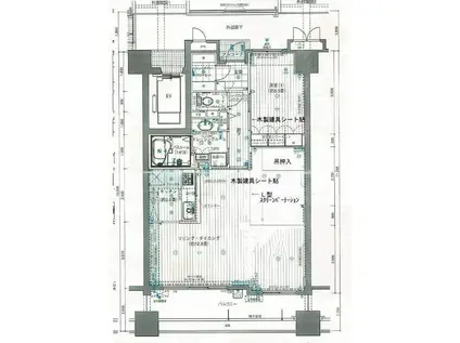 サーパス兵庫北(2LDK/3階)の間取り写真
