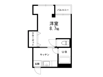プリマヴェーラ加賀野(1K/3階)の間取り写真