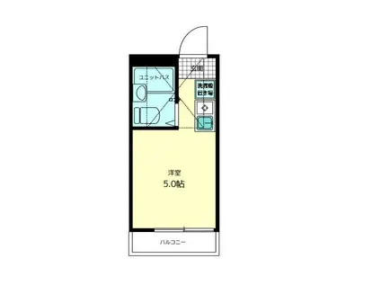 チェリーブラッサム(ワンルーム/1階)の間取り写真