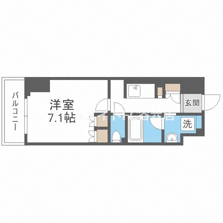 アーバネックス四ツ橋(1K/10階)の間取り写真