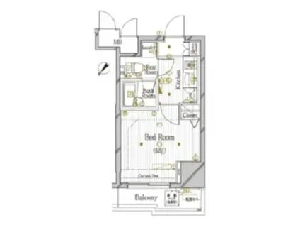 ル・リオン池袋コンフォート(1K/2階)の間取り写真