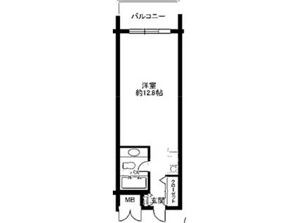 レックイン大磯(ワンルーム/3階)の間取り写真