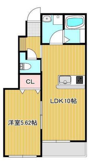 MYESTATE 旭本町 西棟(1LDK/1階)の間取り写真