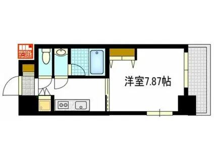 REVERB 二葉の里(1K/10階)の間取り写真