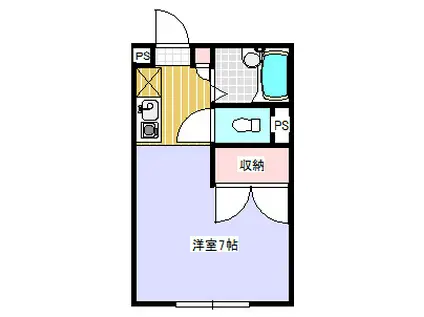 HAYATOI(ワンルーム/2階)の間取り写真