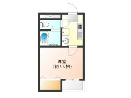 REBANGA江坂AP(1K/3階)の間取り写真