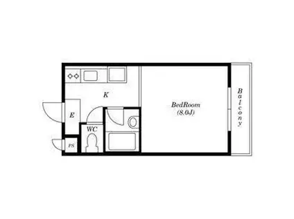 サニーヒル八事(1K/3階)の間取り写真