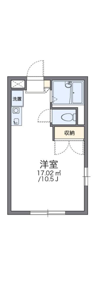 レオパレスサウス FOREST(1K/1階)の間取り写真
