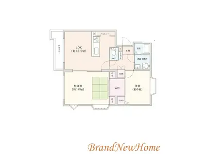 CASA SEPIA(2LDK/2階)の間取り写真