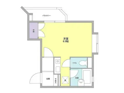 メゾンドピエール下落合(ワンルーム/3階)の間取り写真