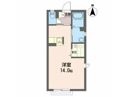 シャーメゾンL(ワンルーム/1階)の間取り写真