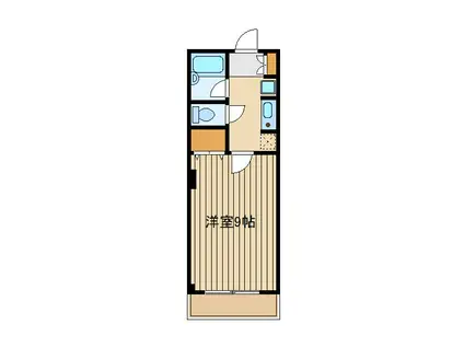 トムソーヤ(1K/2階)の間取り写真