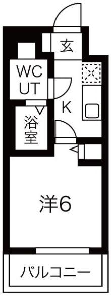 アーバンパーク妙典(1K/5階)の間取り写真